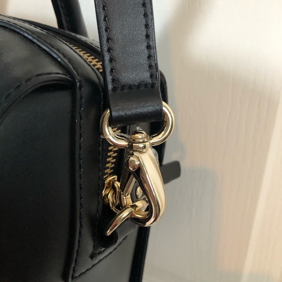 Kate Spade Black Leather with Bow Crossbody Purse - Picture 9 of 14